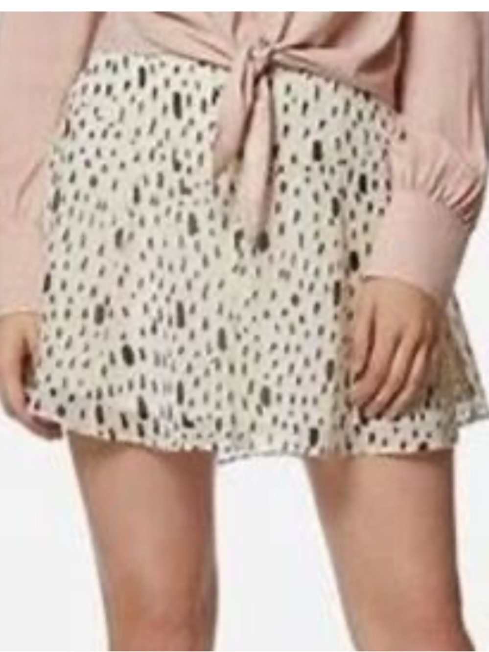 AVEC LES FILLES FALLING RAIN DROPS PRINTED  MINI SKIRT SIZE 2